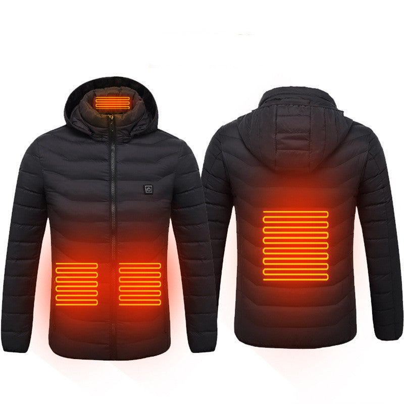 USB Heated Jacket – Thermal Winter Coat with Built-in Heating Pads
