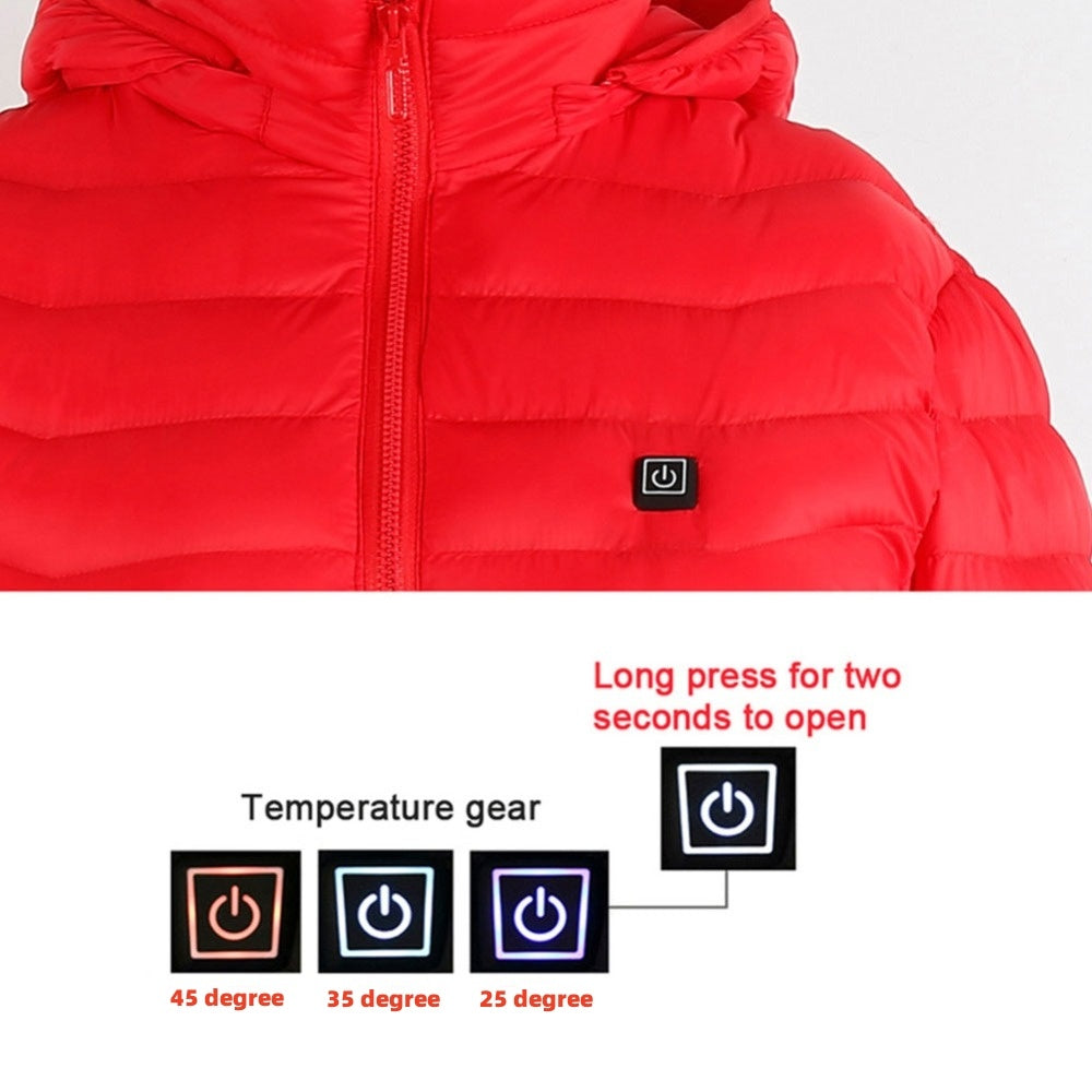 USB Heated Jacket – Thermal Winter Coat with Built-in Heating Pads