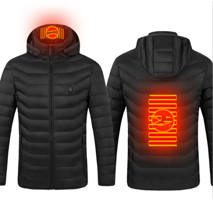USB Heated Jacket – Thermal Winter Coat with Built-in Heating Pads