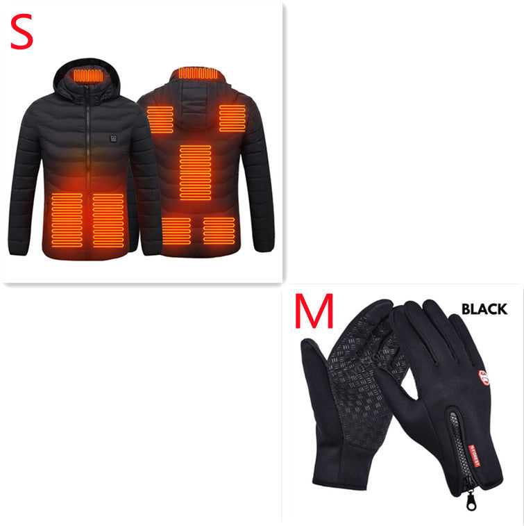 USB Heated Jacket – Thermal Winter Coat with Built-in Heating Pads