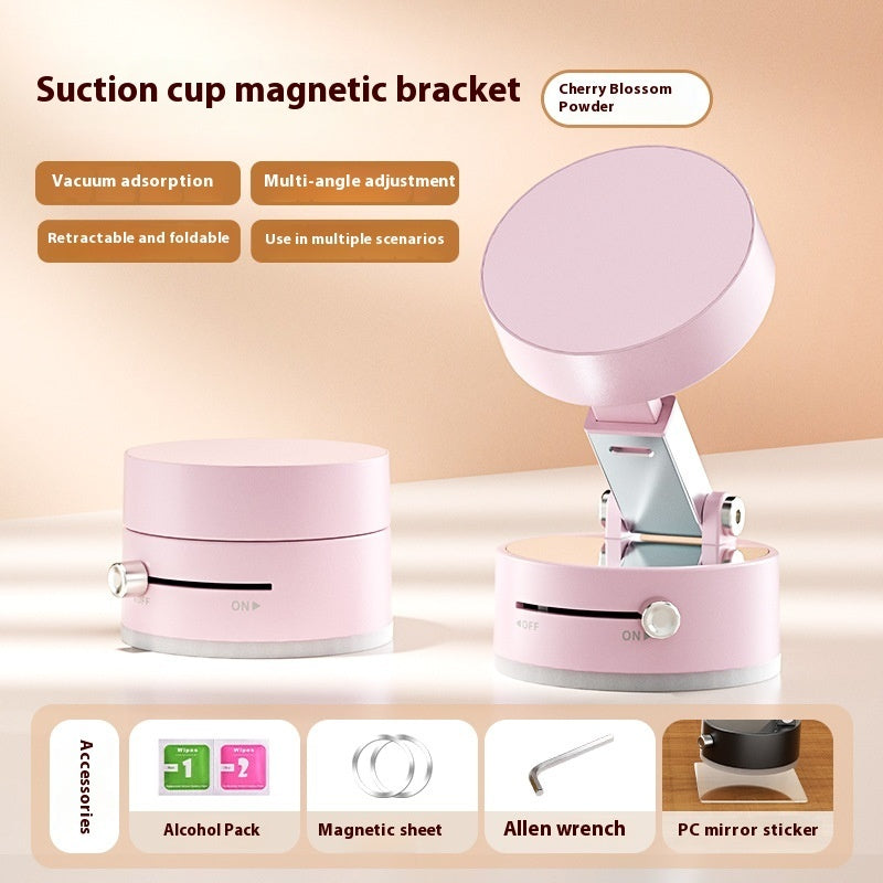 Magnetic Car Phone Holder | Foldable Suction Cup Mount for Smartphones