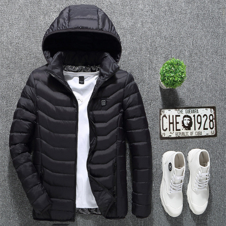 USB Heated Jacket – Thermal Winter Coat with Built-in Heating Pads