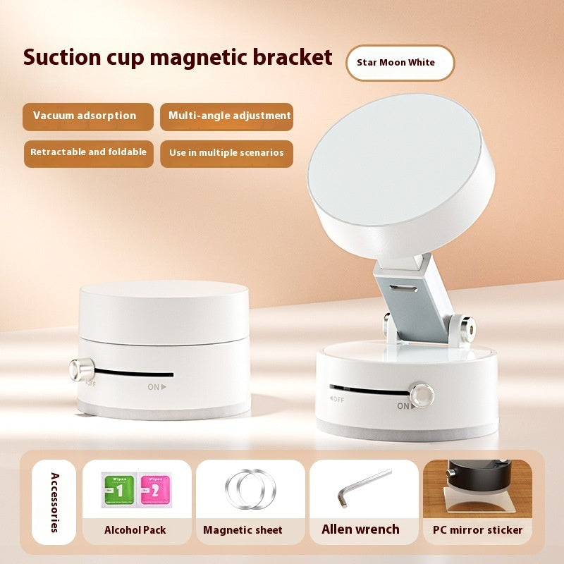 Magnetic Car Phone Holder | Foldable Suction Cup Mount for Smartphones