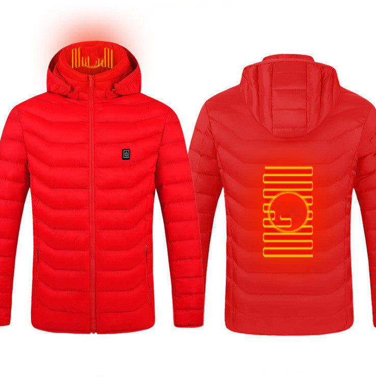 USB Heated Jacket – Thermal Winter Coat with Built-in Heating Pads