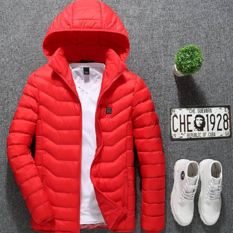 USB Heated Jacket – Thermal Winter Coat with Built-in Heating Pads