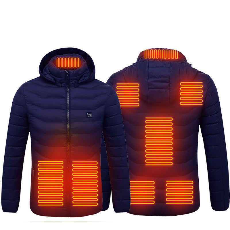 USB Heated Jacket – Thermal Winter Coat with Built-in Heating Pads
