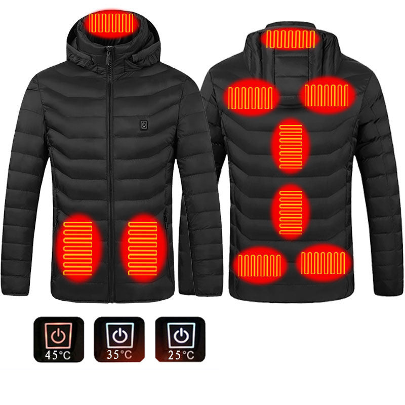 USB Heated Jacket – Thermal Winter Coat with Built-in Heating Pads