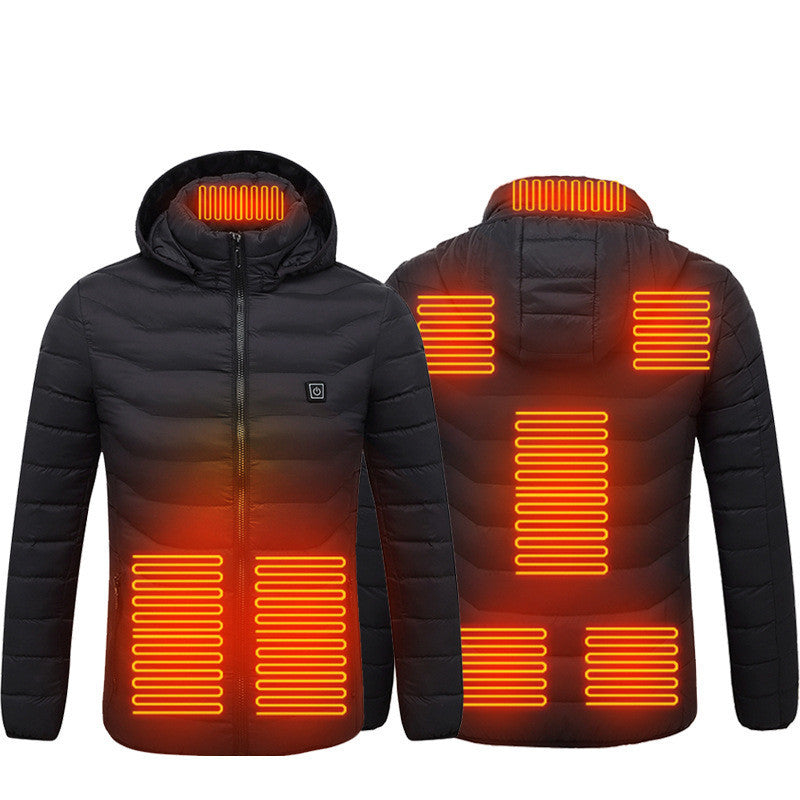 USB Heated Jacket – Thermal Winter Coat with Built-in Heating Pads
