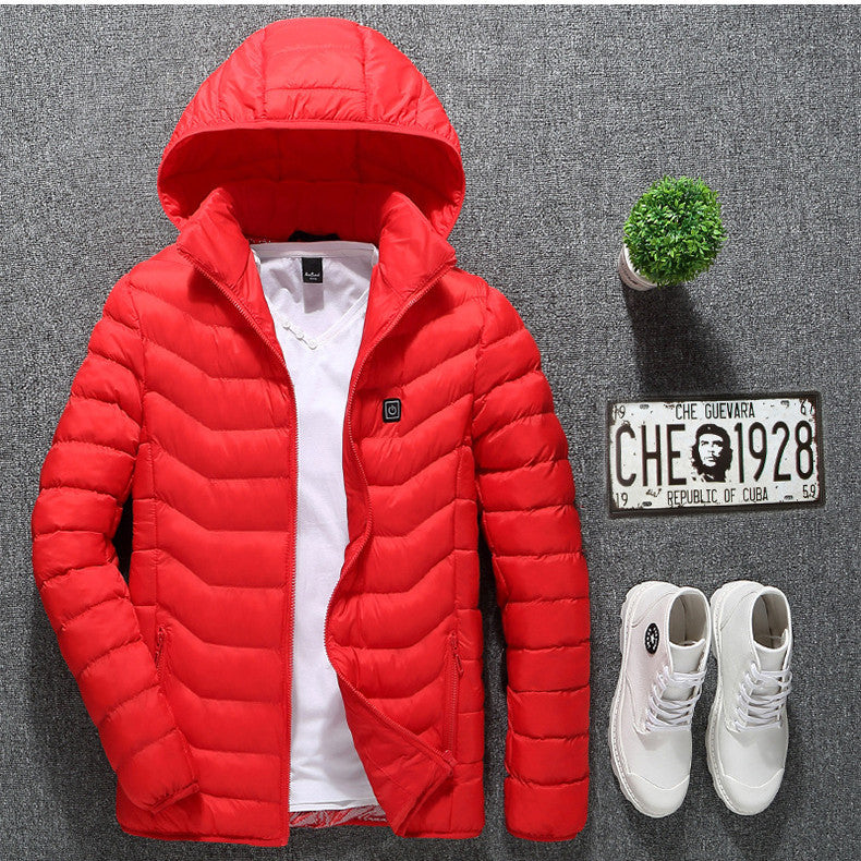 USB Heated Jacket – Thermal Winter Coat with Built-in Heating Pads