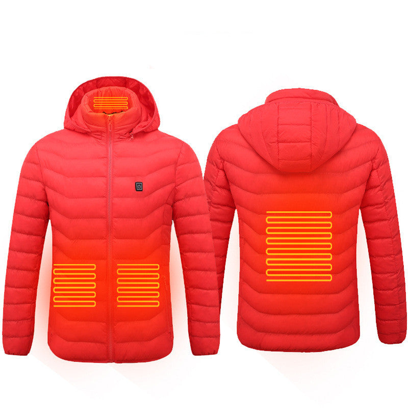 USB Heated Jacket – Thermal Winter Coat with Built-in Heating Pads