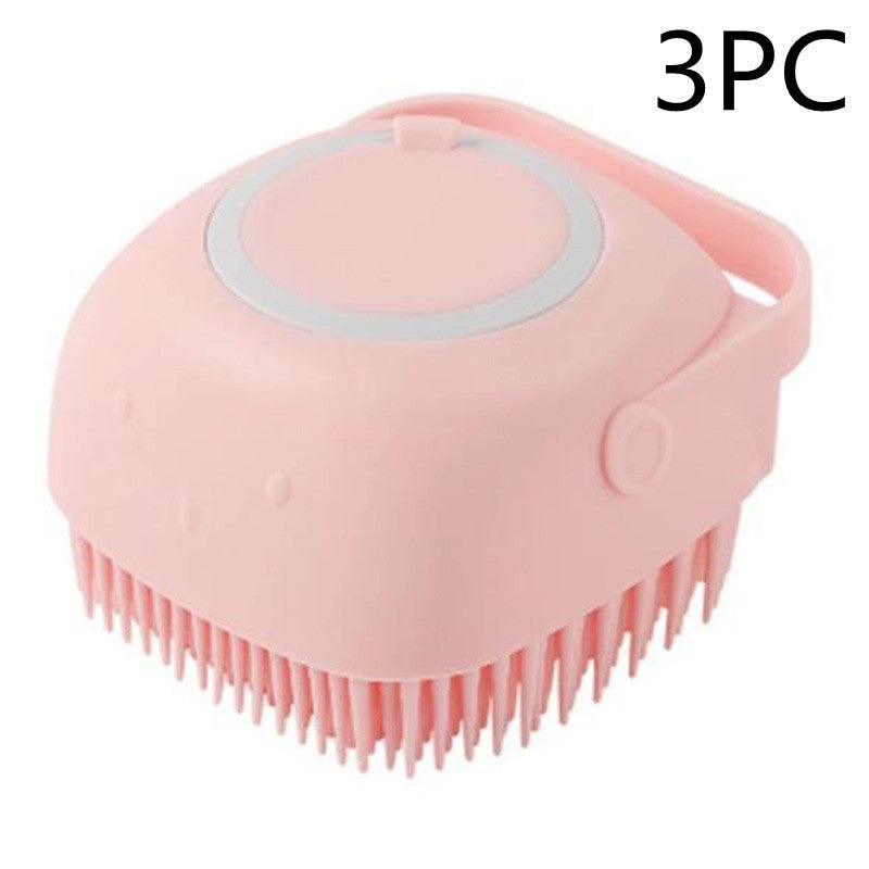 Silicone Pet Grooming & Bath Brush