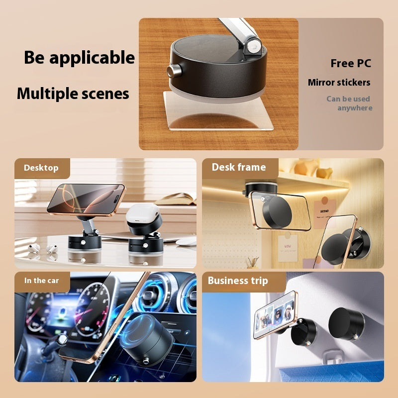 Magnetic Car Phone Holder | Foldable Suction Cup Mount for Smartphones