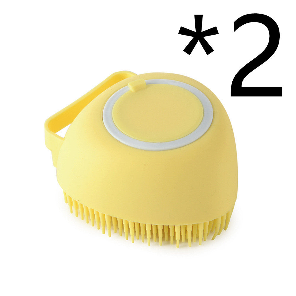 Silicone Pet Grooming & Bath Brush