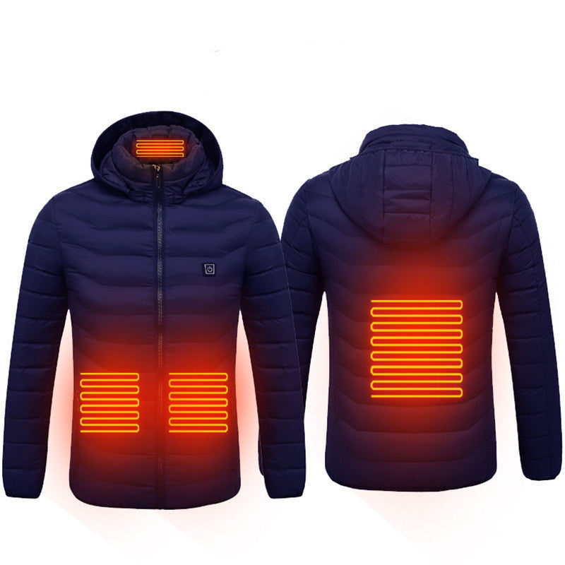 USB Heated Jacket – Thermal Winter Coat with Built-in Heating Pads