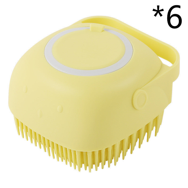 Silicone Pet Grooming & Bath Brush